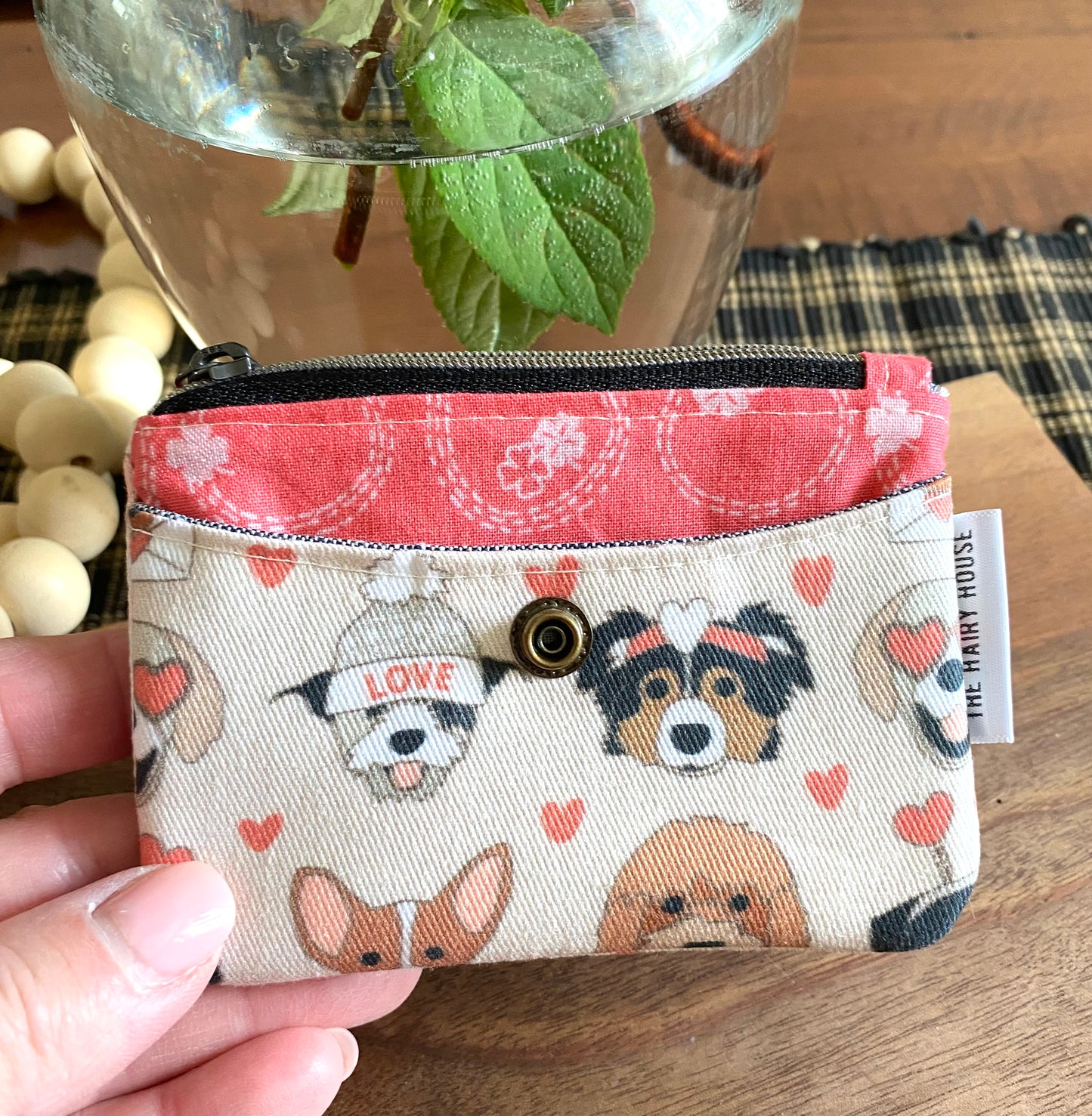 Mini Minimalist Wallet - Love Notes Canvas