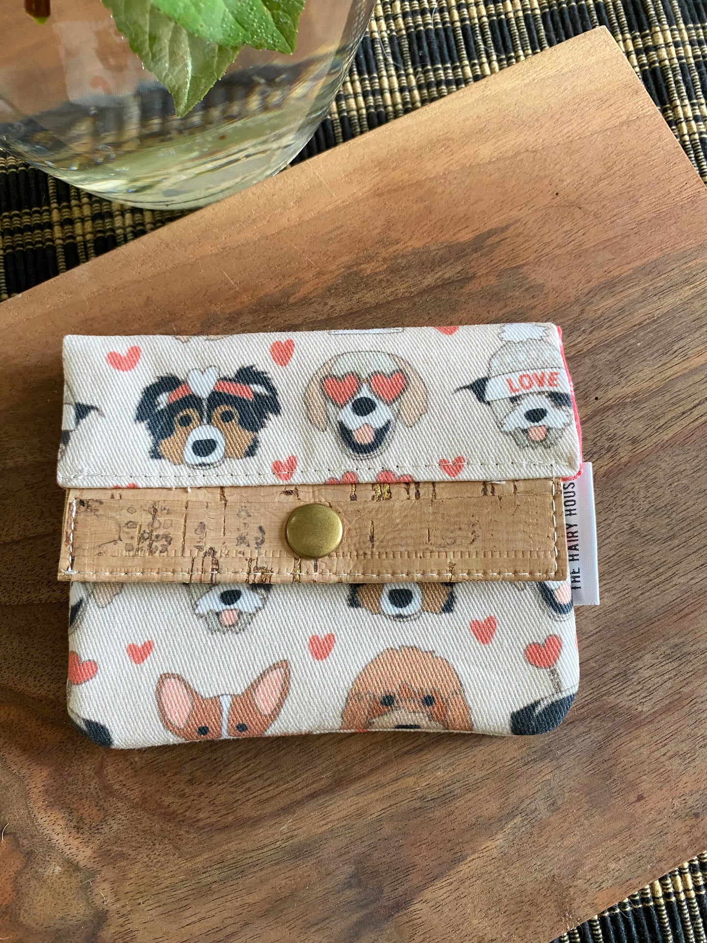 Mini Minimalist Wallet - Love Notes Canvas