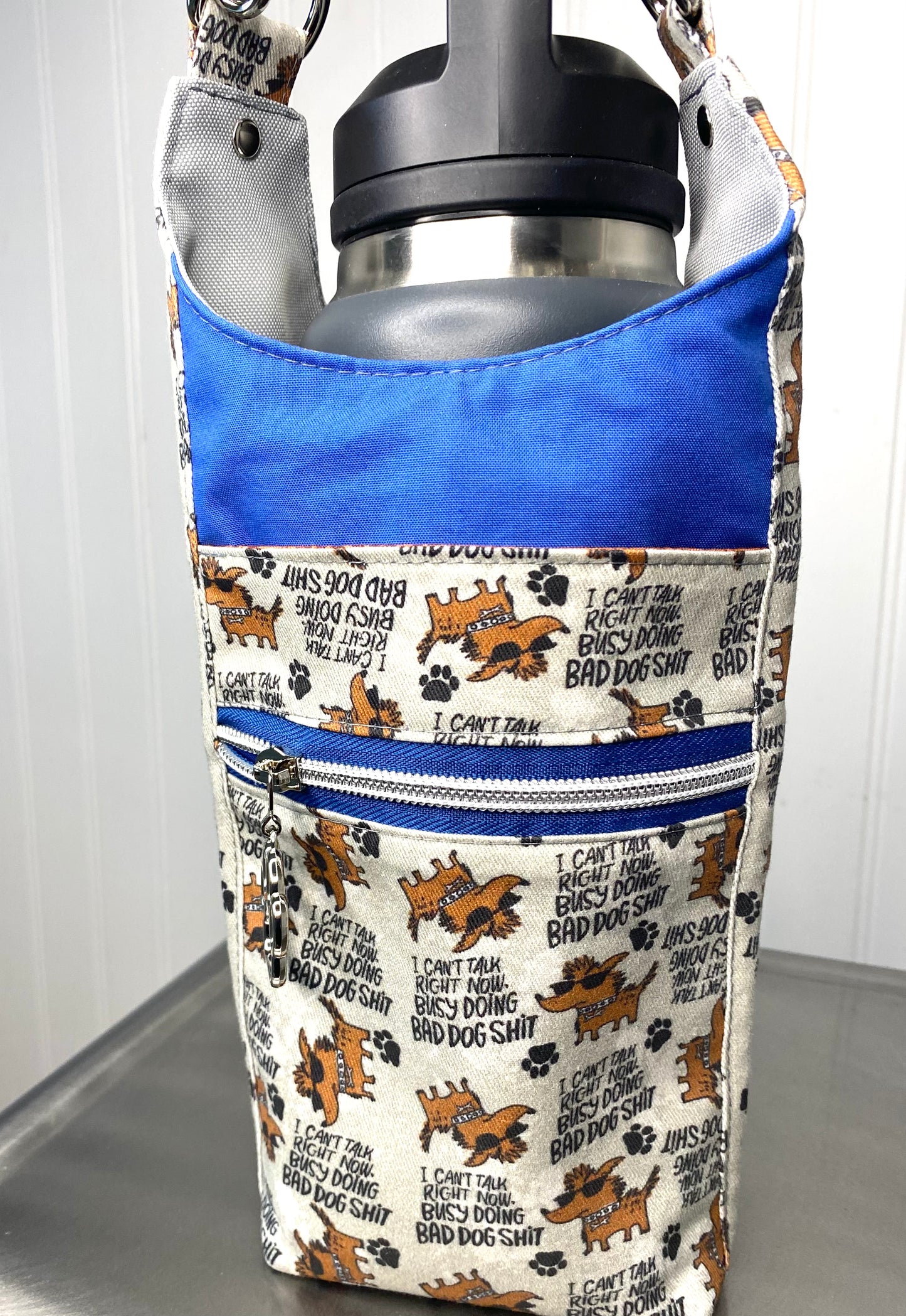 H2O 2 GO Sling Bag with Straight Zipper Pocket - Water Bottle Carrier