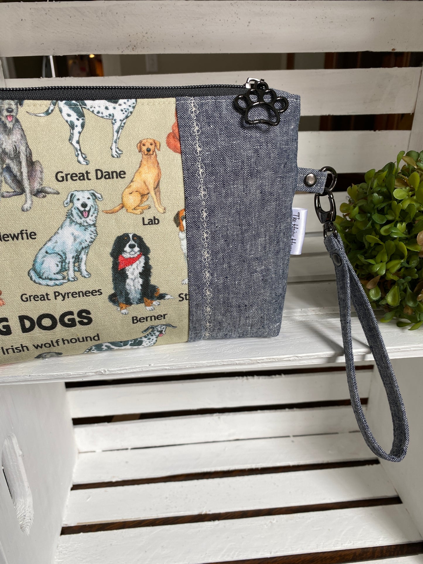 Zipper Pouch - The PB+J - BIG DOGS Deluxe Wristlet