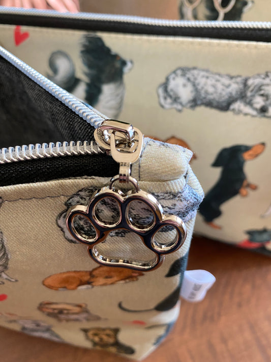 Zipper Pouch - The PB+J - SMALL DOGS Deluxe Wristlet