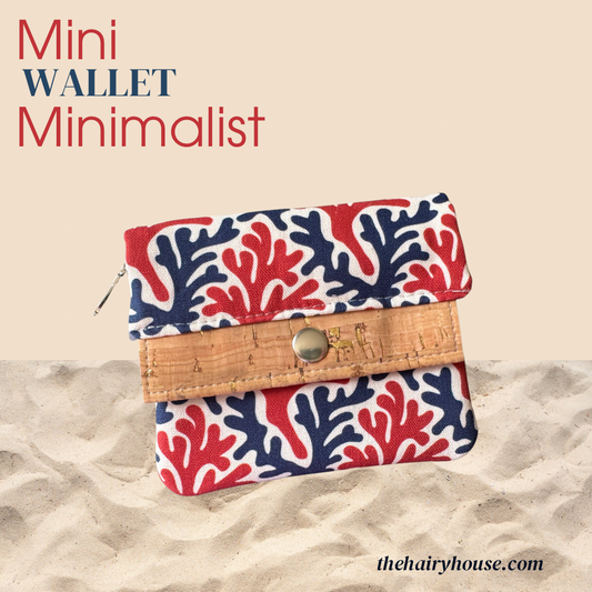 Mini Minimalist Wallet - Coastal Coral