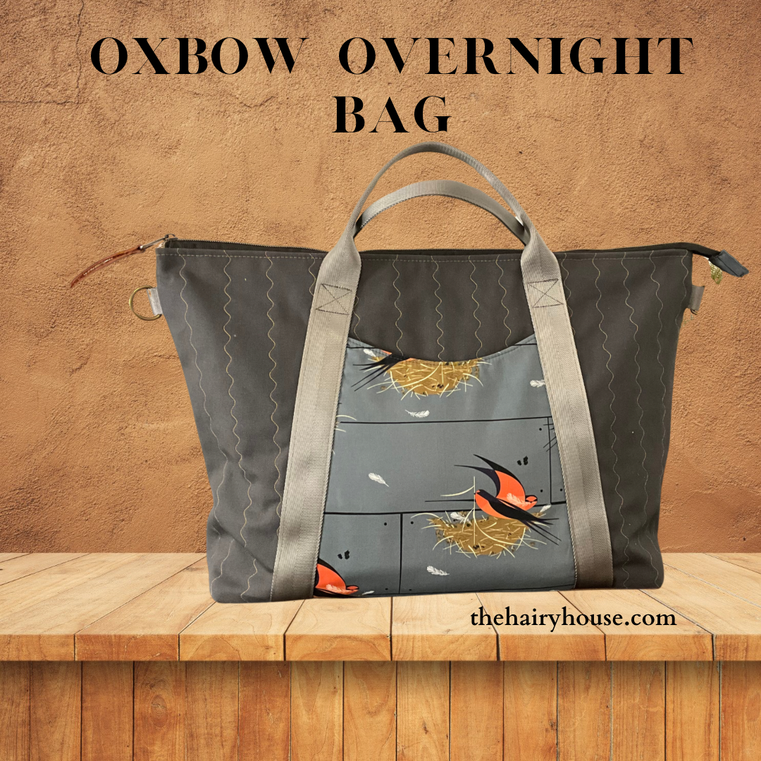 Oxbow Overnight  Tote - Quilted Canvas + Barn Swallow
