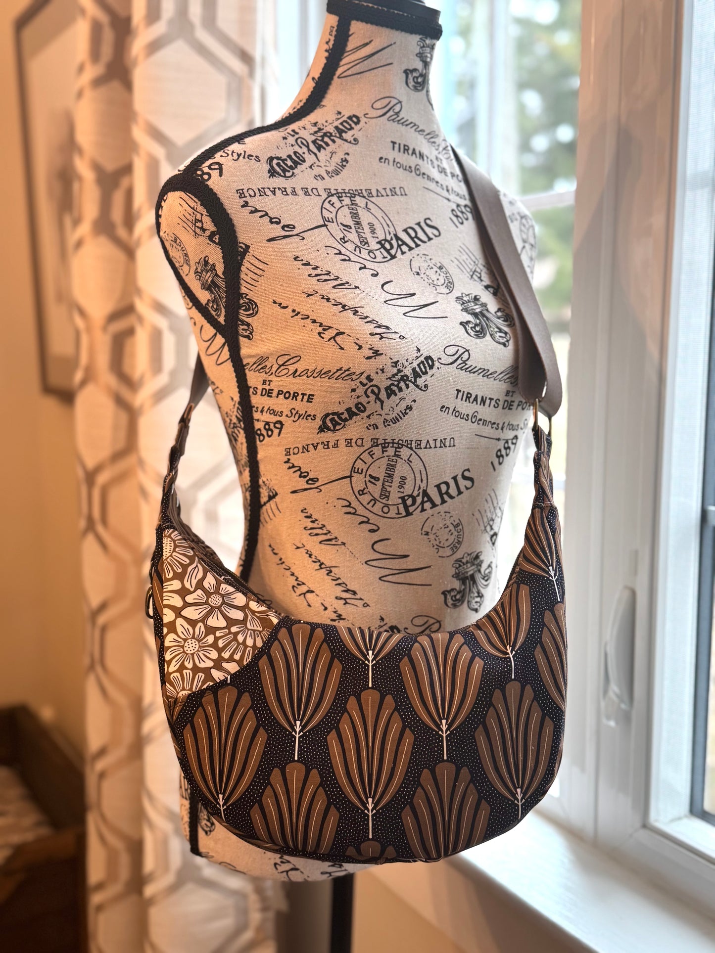 Crescent Crossbody - Maxwell Grass Roots Canvas + Dayflex