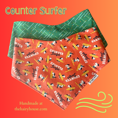 Bandana - COUNTER SURFER- Dog Bandana (currently available in store at Pet Valu New Hamburg, Ontario)