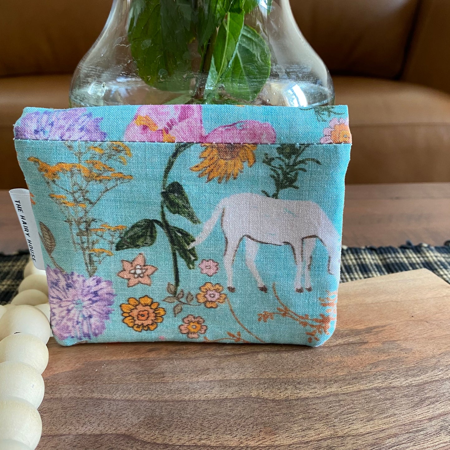Mini Minimalist Wallet - Floral Watercolour