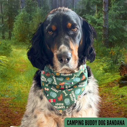 Bandana - CAMPING BUDDY- Dog Bandana (currently available in store at Pet Valu New Hamburg, Ontario)