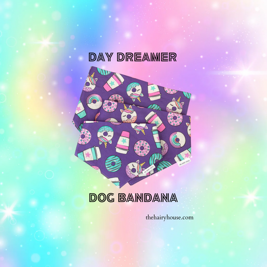 Bandana DAY DREAMER -  Unicorn Donut - Dog Bandana