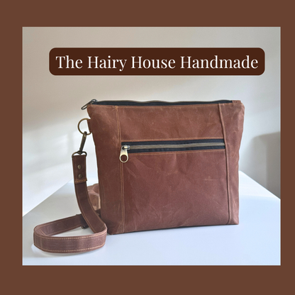 The Cambridge Bag - Waxed Canvas Exterior/ Cotton Interior