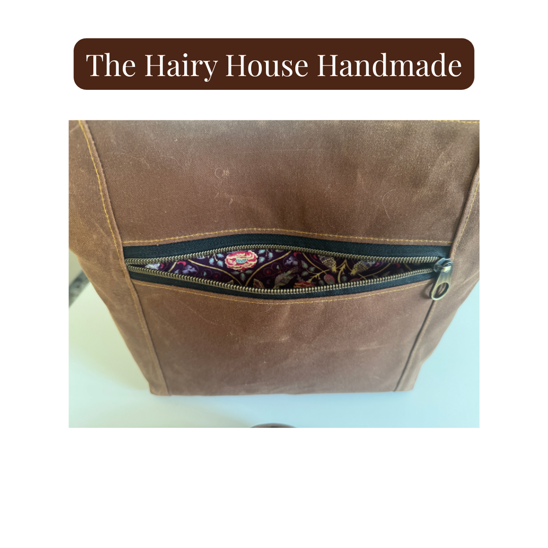 The Cambridge Bag - Waxed Canvas Exterior/ Cotton Interior