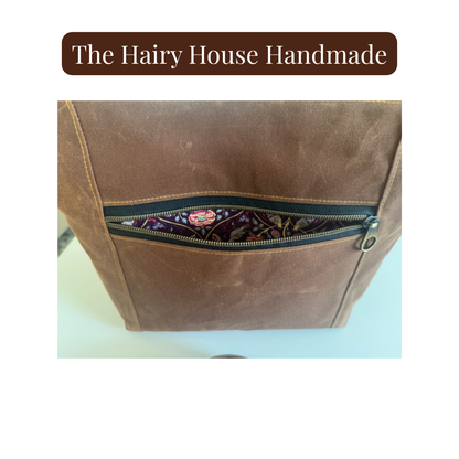 The Cambridge Bag - Waxed Canvas Exterior/ Cotton Interior
